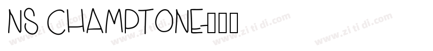 NS CHAMPTONE字体转换
